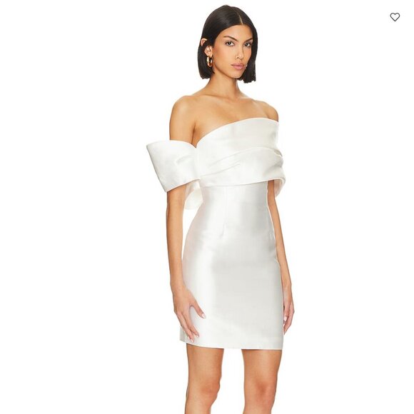 NWT SOLACE London Edda Mini Dress in Cream size US 2/UK 6 - Picture 3 of 7